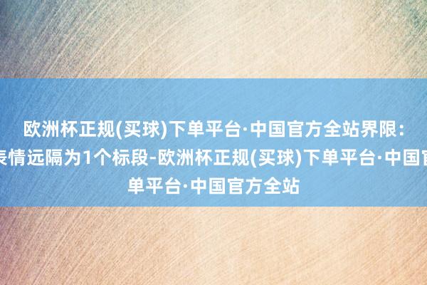 欧洲杯正规(买球)下单平台·中国官方全站界限：本招标表情远隔为1个标段-欧洲杯正规(买球)下单平台·中国官方全站