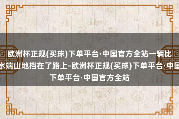 欧洲杯正规(买球)下单平台·中国官方全站一辆比亚迪一碗水端山地挡在了路上-欧洲杯正规(买球)下单平台·中国官方全站