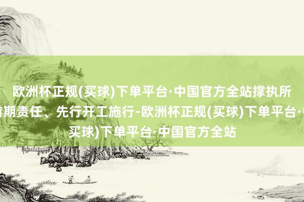 欧洲杯正规(买球)下单平台·中国官方全站撑执所在加速开展前期责任、先行开工施行-欧洲杯正规(买球)下单平台·中国官方全站