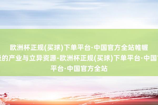 欧洲杯正规(买球)下单平台·中国官方全站　　帷幄城市顶级的产业与立异资源-欧洲杯正规(买球)下单平台·中国官方全站