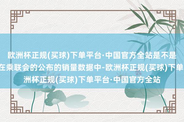 欧洲杯正规(买球)下单平台·中国官方全站是不是看起来还可以？但在乘联会的公布的销量数据中-欧洲杯正规(买球)下单平台·中国官方全站